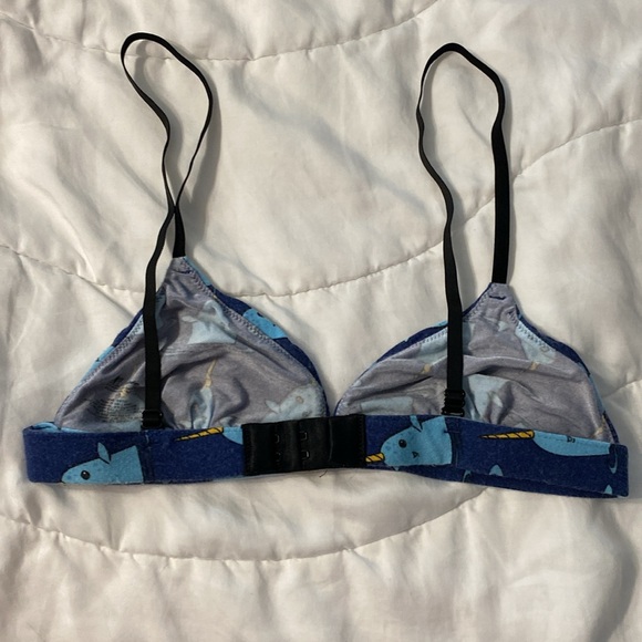MeUndies elf Triangle bralette- Narwhal - Picture 2 of 3